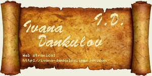 Ivana Dankulov vizit kartica